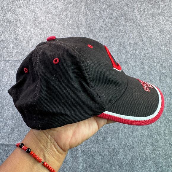 Cincinnati Reds Black/Red Cotton Adjustable Baseball Cap - Picture 2 of 5